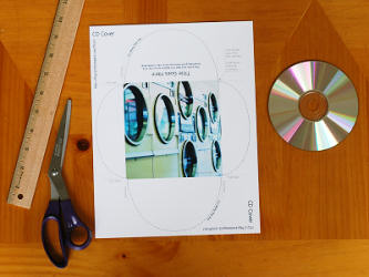 CD cover template