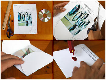 Make a personalized CD or DVD cover. Simple printing and folding instructions.
